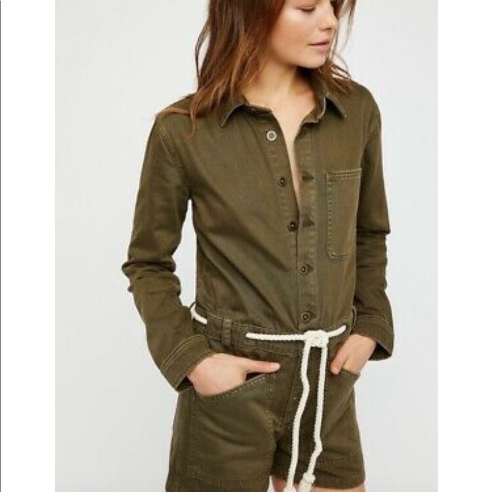 Free People OUT IN THE THUNDER romper